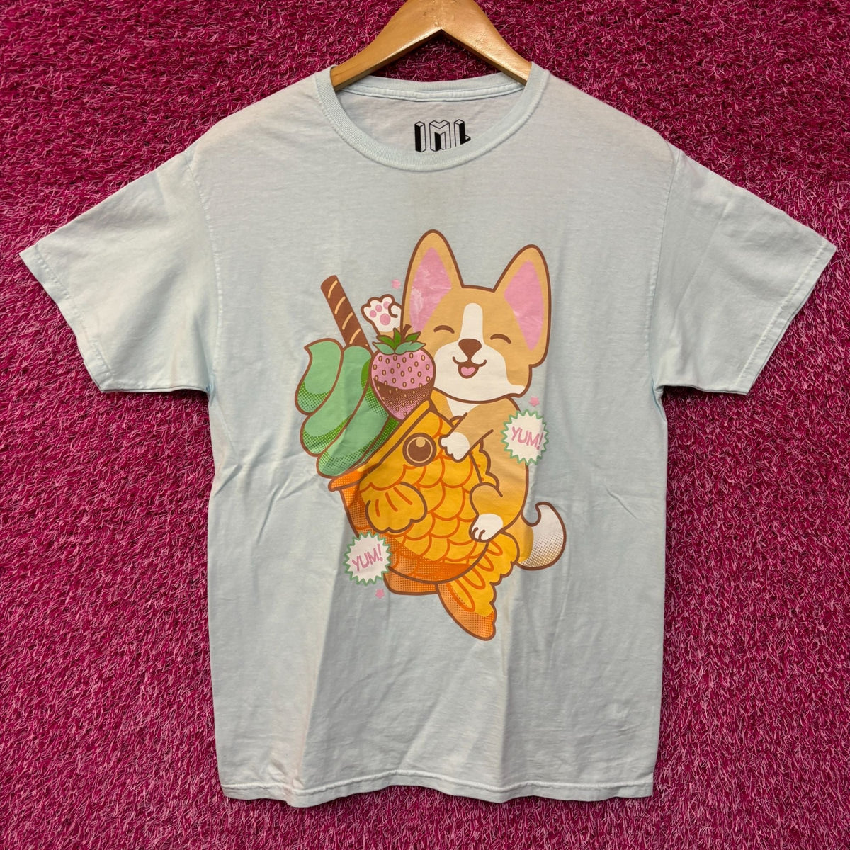 Kawaii Corgi and Taiyaki T-shirt size medium product image 1