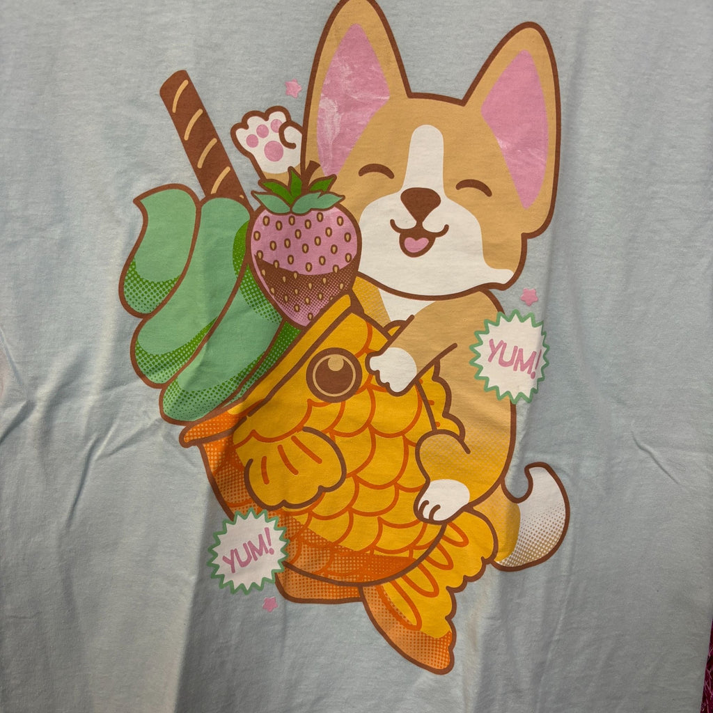 Kawaii Corgi and Taiyaki T-shirt size medium product image 2