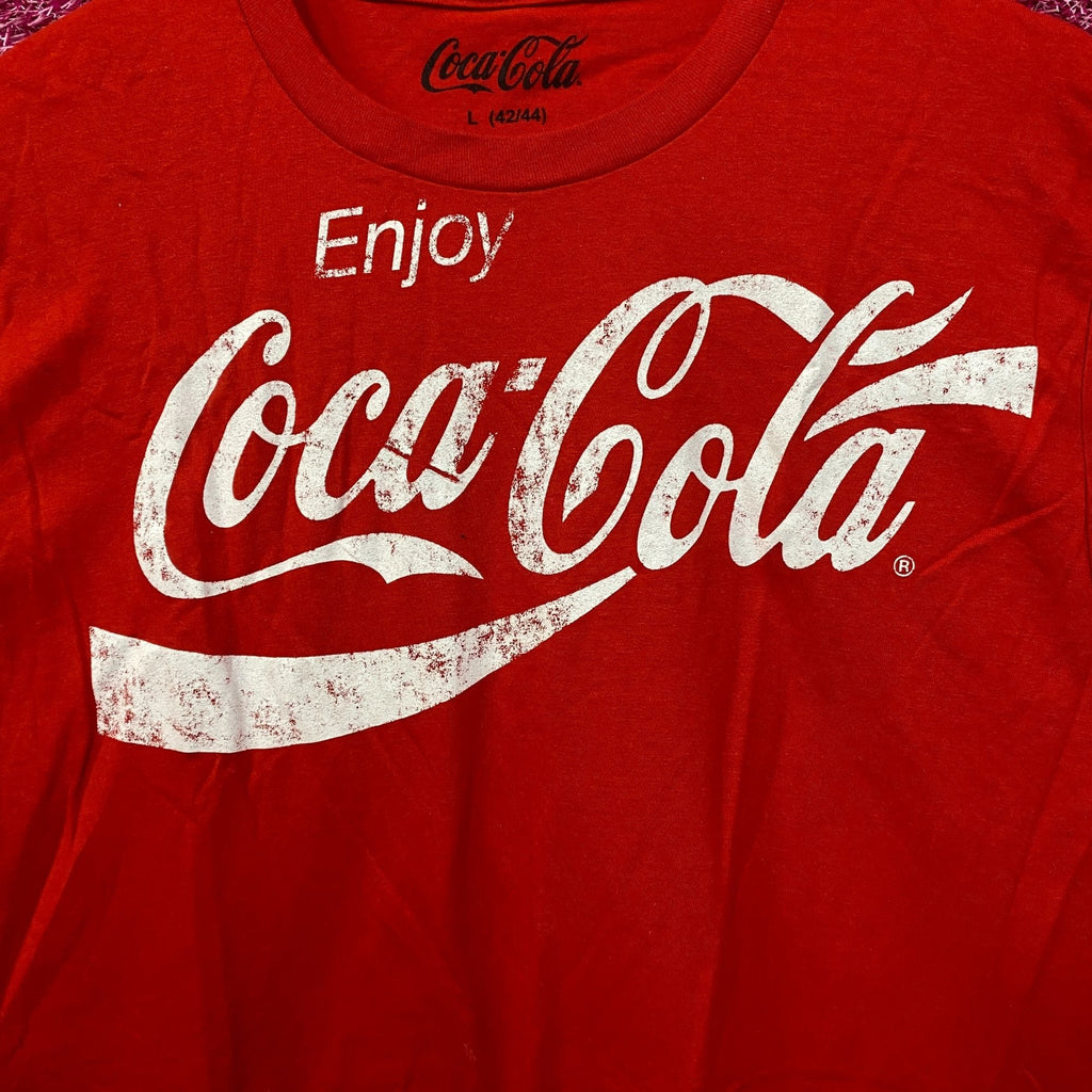 Coca-Cola Enjoy Coke Spell-Out Cursive Logo Promo Tee L product image 2