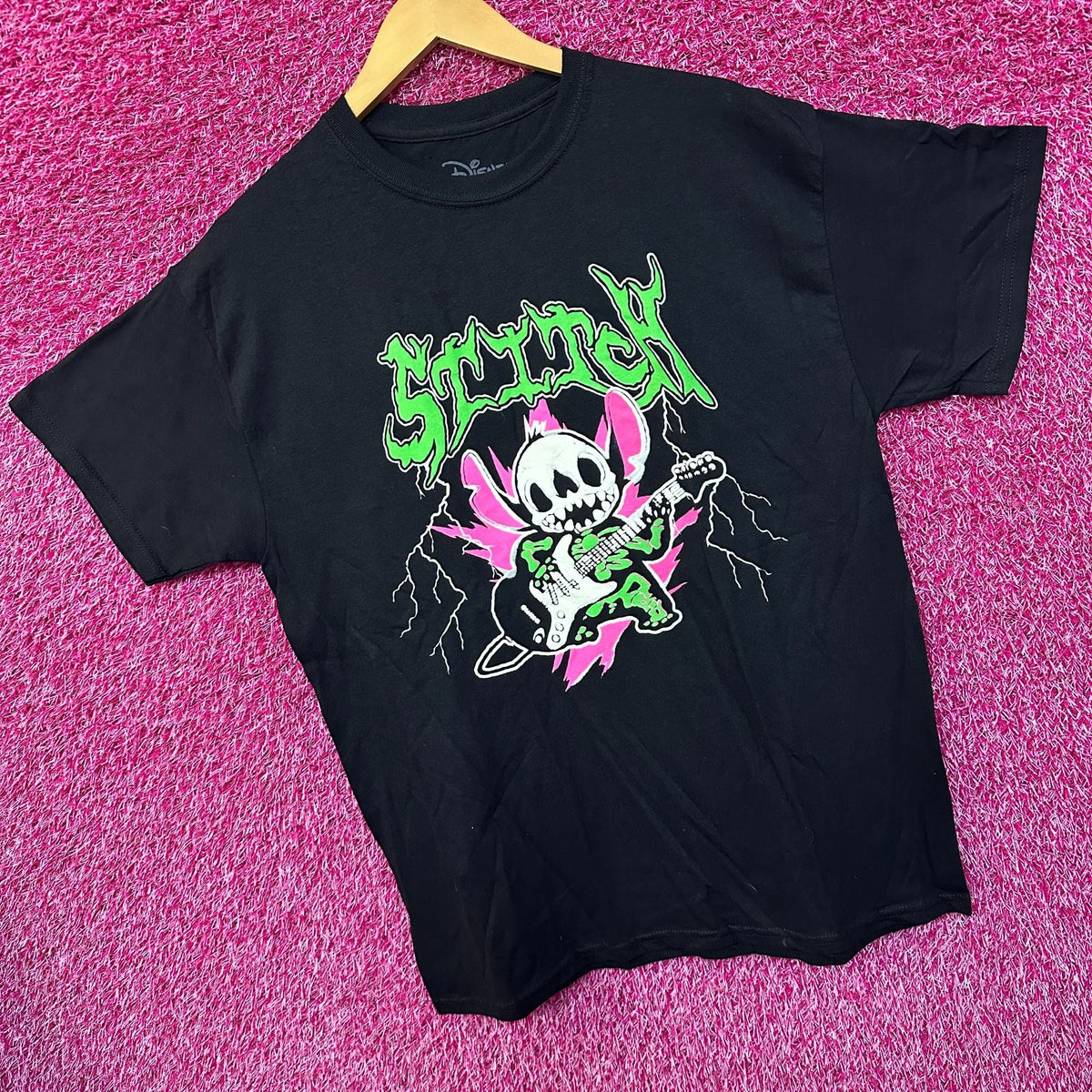 Stitch Electric Guitar Shredding Disney Animated Movie Tee L product image 3