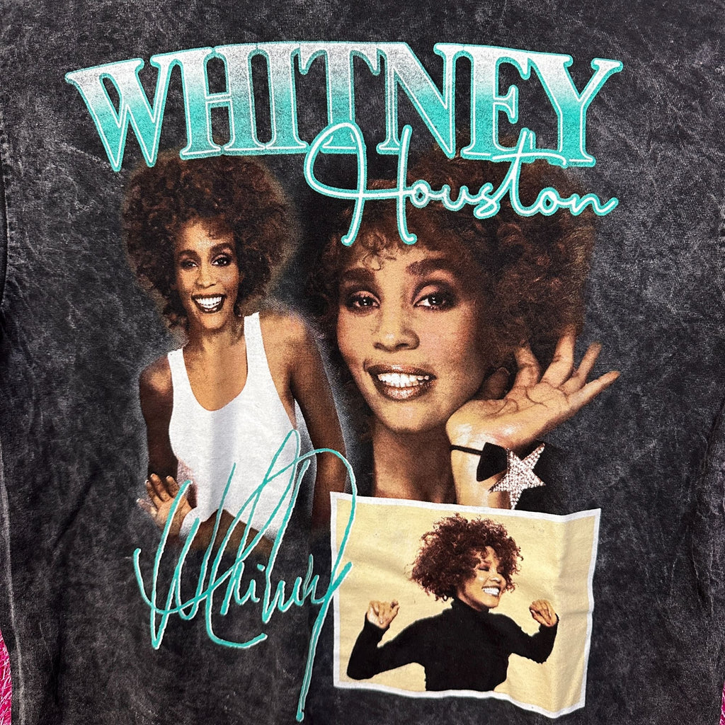 Whitney Houston Retro Style mineral wash tshirt size Medium product image 2