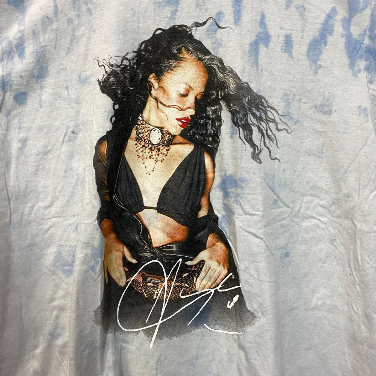 Aaliyah Queen Of RNB Tie dye Tshirt size extra large product image 2