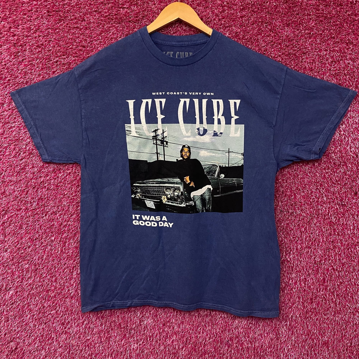 Ice Cube West Coast Good Day Portrait Acid Wash Blue product image 5