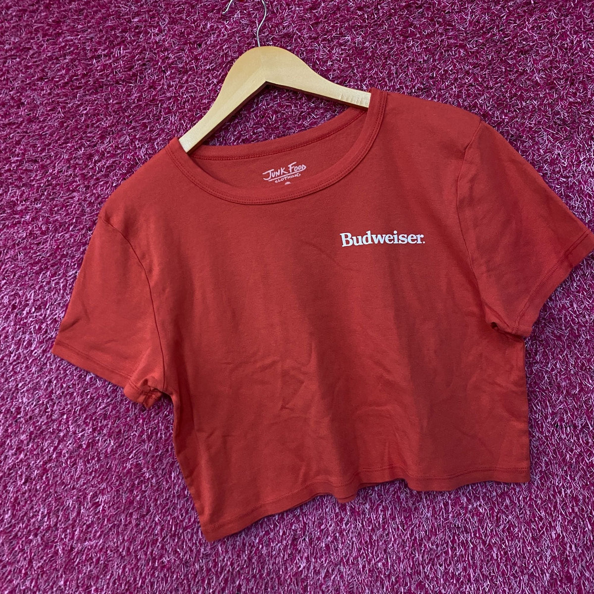 Junk Food Clothing Budweiser King Of Beer Women's Crop XL