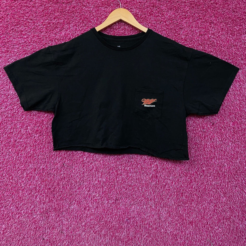 Junk Food Miller High Life Beer Logo Women's Crop Tee Large product image 2