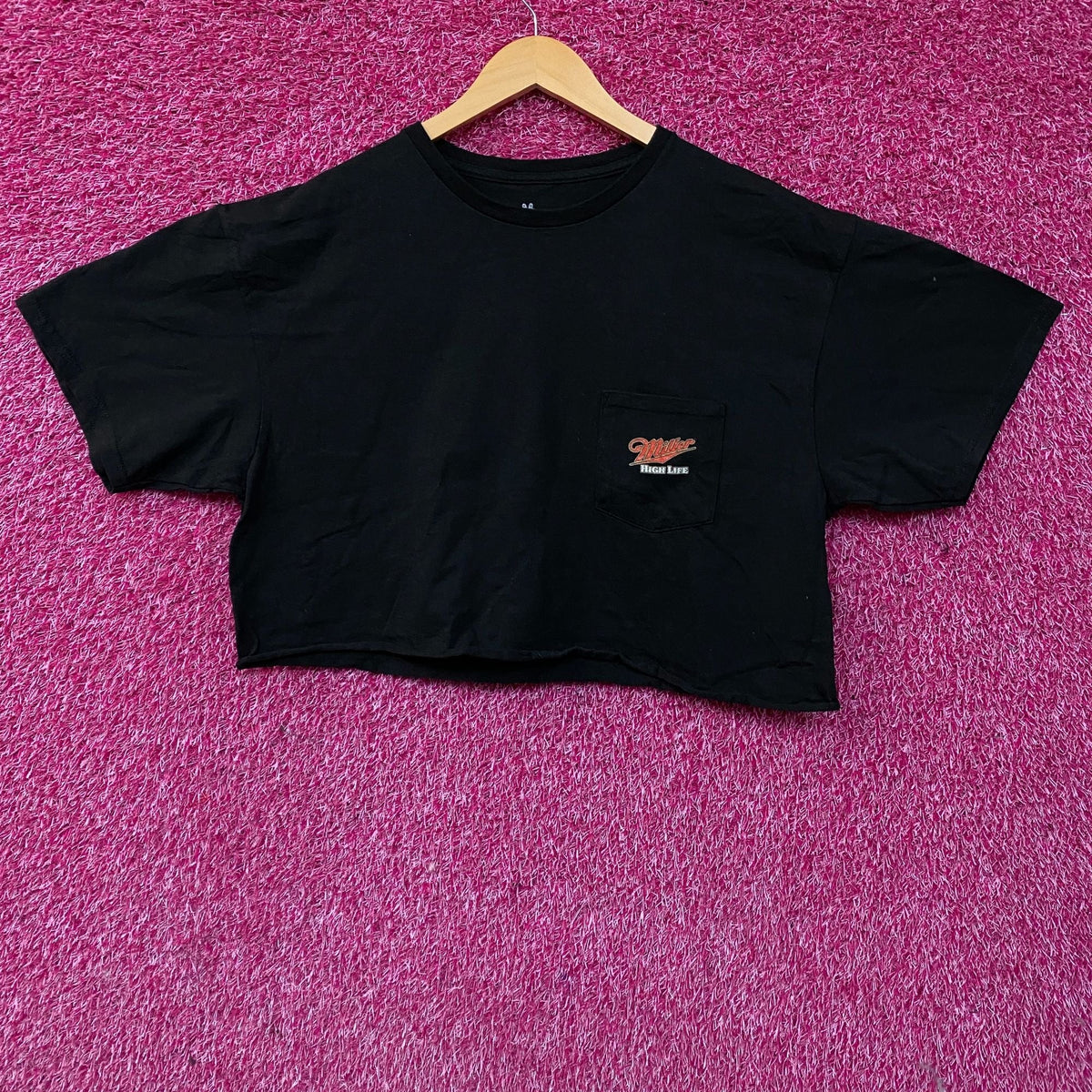 Junk Food Miller High Life Beer Logo Women's Crop Tee Large product image 2