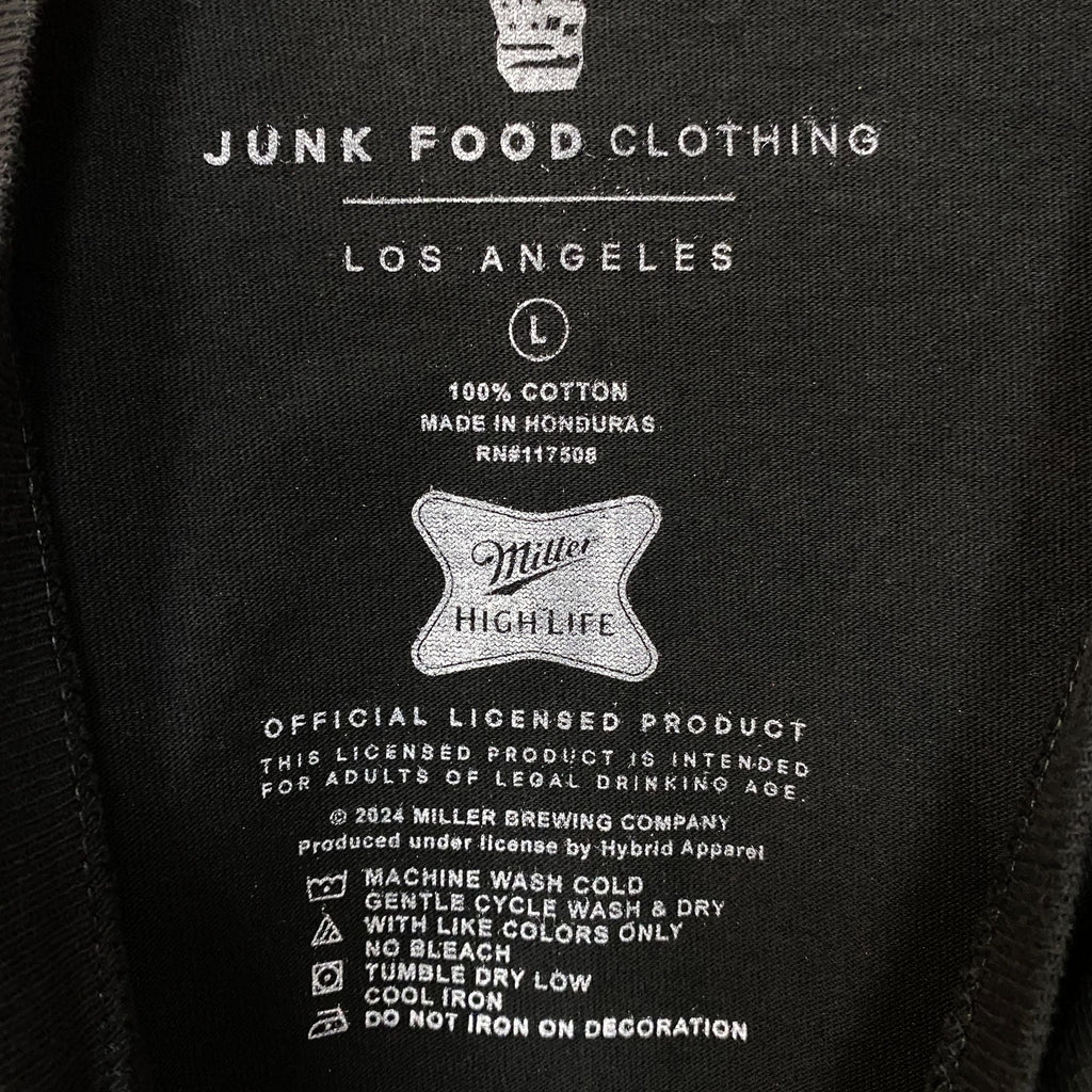 Junk Food Miller High Life Beer Logo Women's Crop Tee Large product image 5