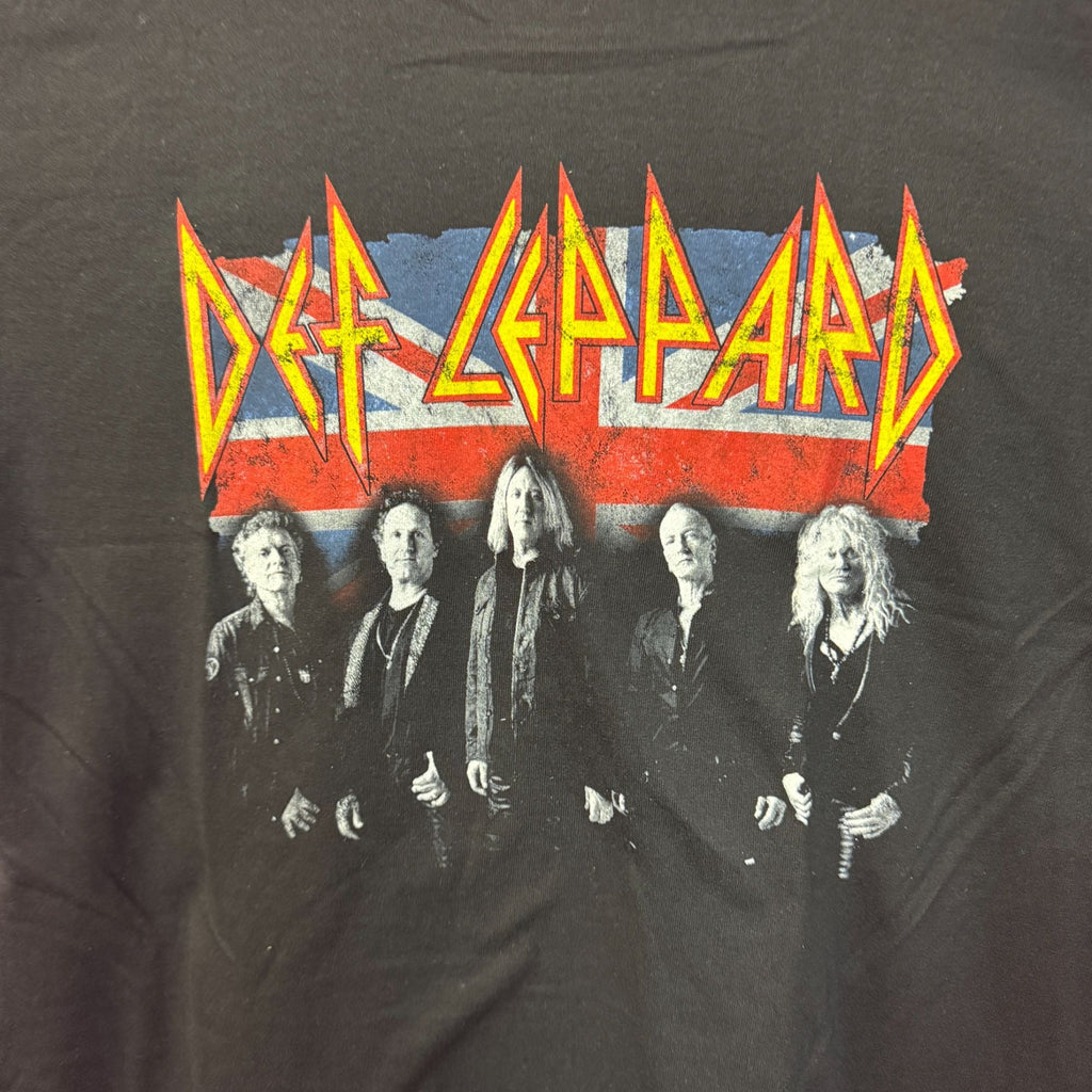 Def Leppard Hall of Fame British Flag Heavy Metal Band Tee M product image 2