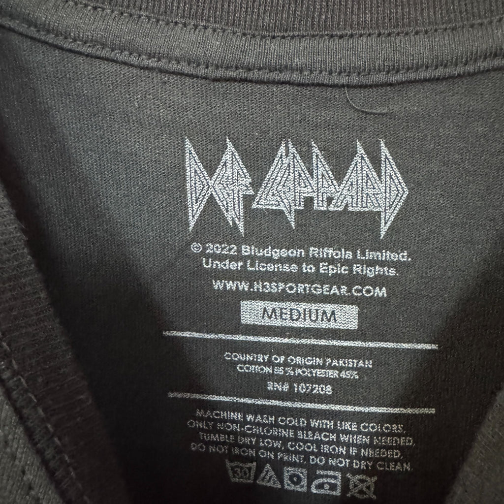 Def Leppard Hall of Fame British Flag Heavy Metal Band Tee M product image 4