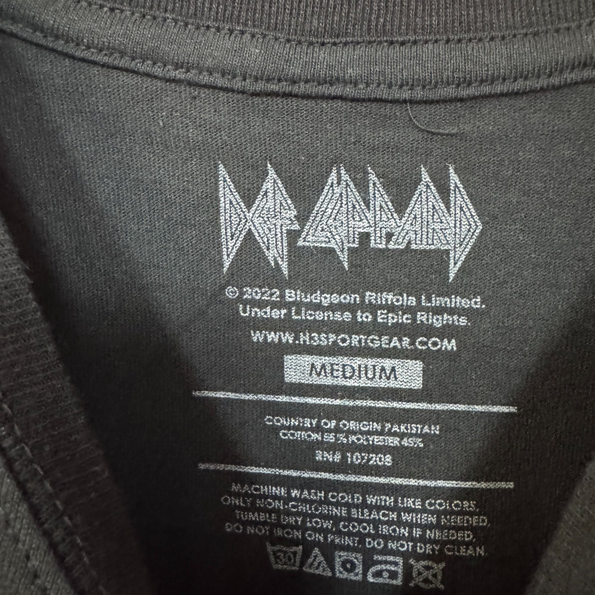 Def Leppard Hall of Fame British Flag Heavy Metal Band Tee M product image 4