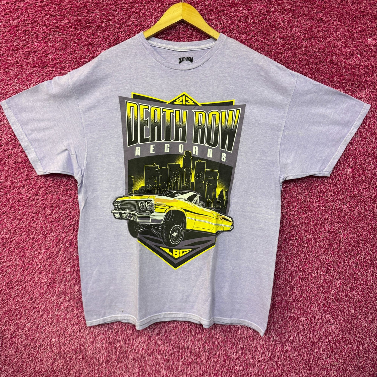 Death Row Records LBC Low Rider Rap Record Label Tee 1X/2X product image 1