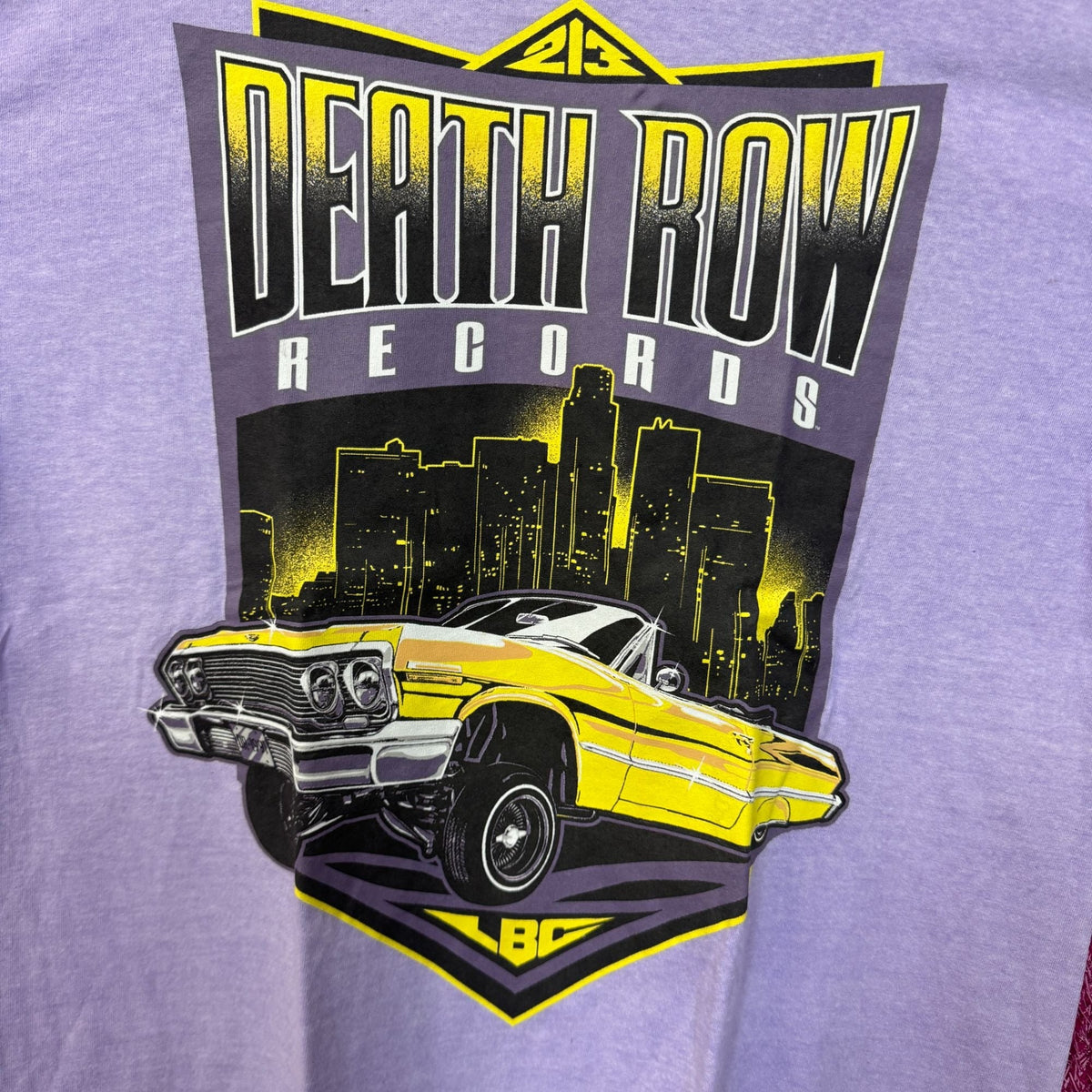 Death Row Records LBC Low Rider Rap Record Label Tee 1X/2X product image 2
