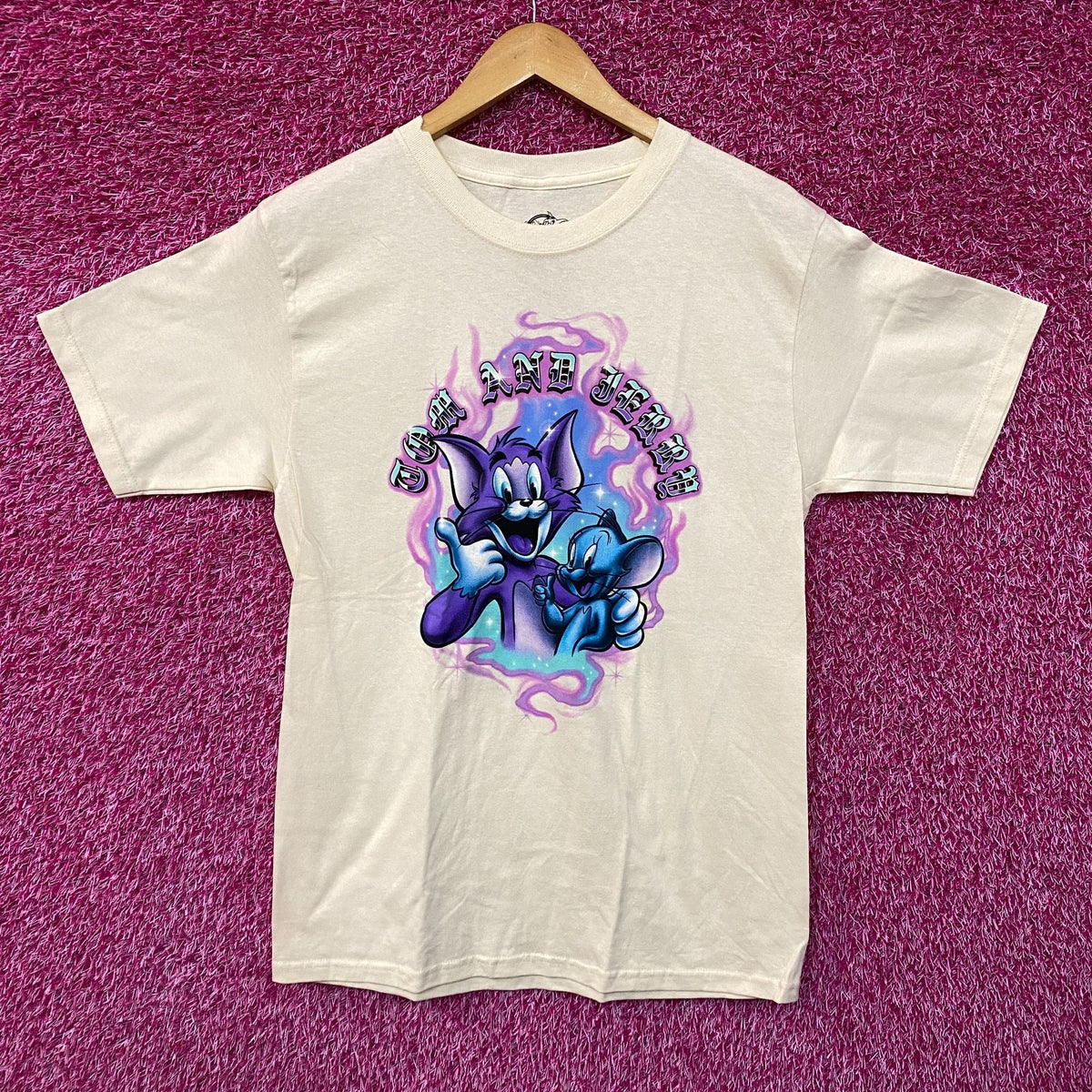 Tom and Jerry Airbrushed Cartoon Tshirt size medium product image 1