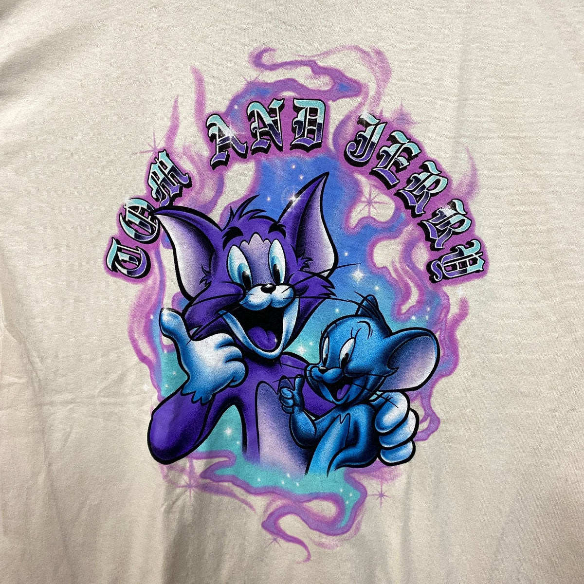 Tom and Jerry Airbrushed Cartoon Tshirt size medium product image 2