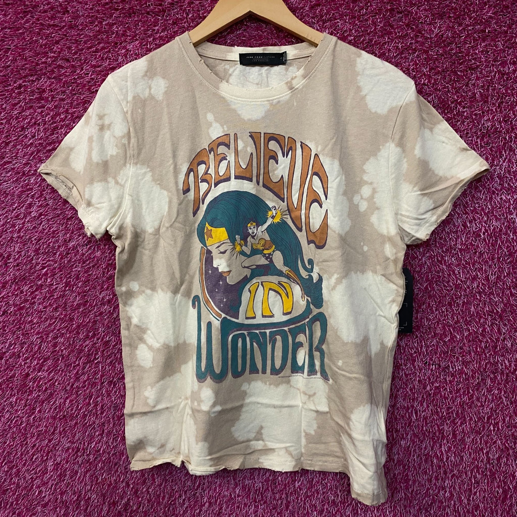 Junk Food Clothing Wonder Woman Believe in Tie-Dye T-Shirt product image 1