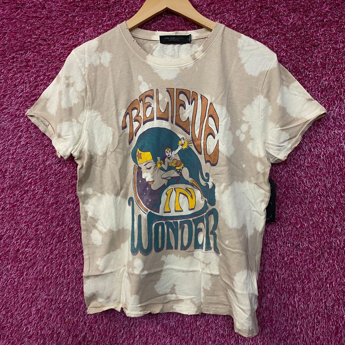 Junk Food Clothing Wonder Woman Believe in Tie-Dye T-Shirt product image 1