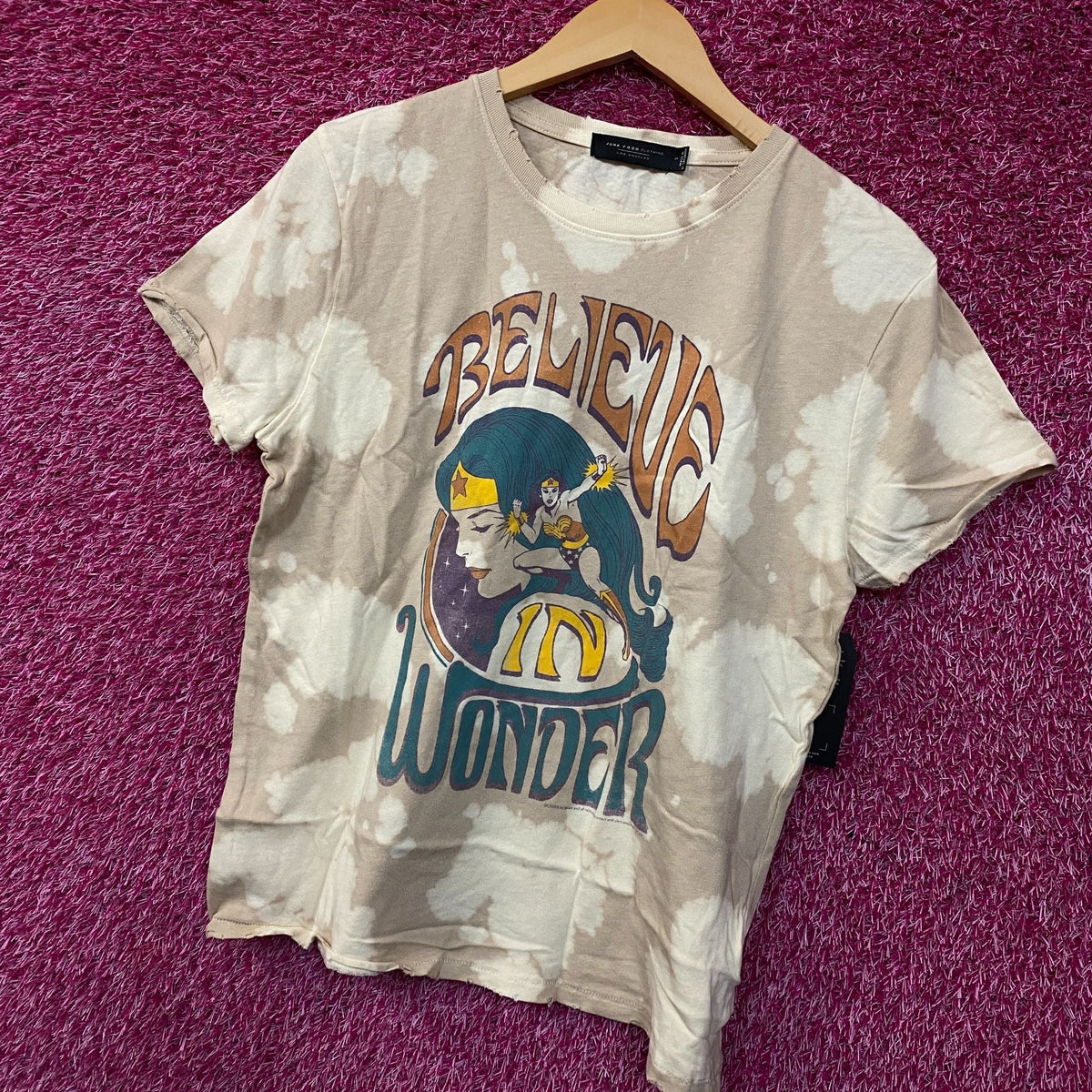 Junk Food Clothing Wonder Woman Believe in Tie-Dye T-Shirt product image 7