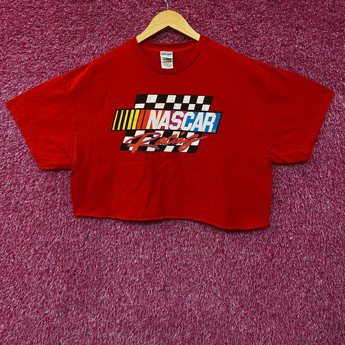 Junk Food Clothing NASCAR Racing Flea Market Crop Tee Large product image 1