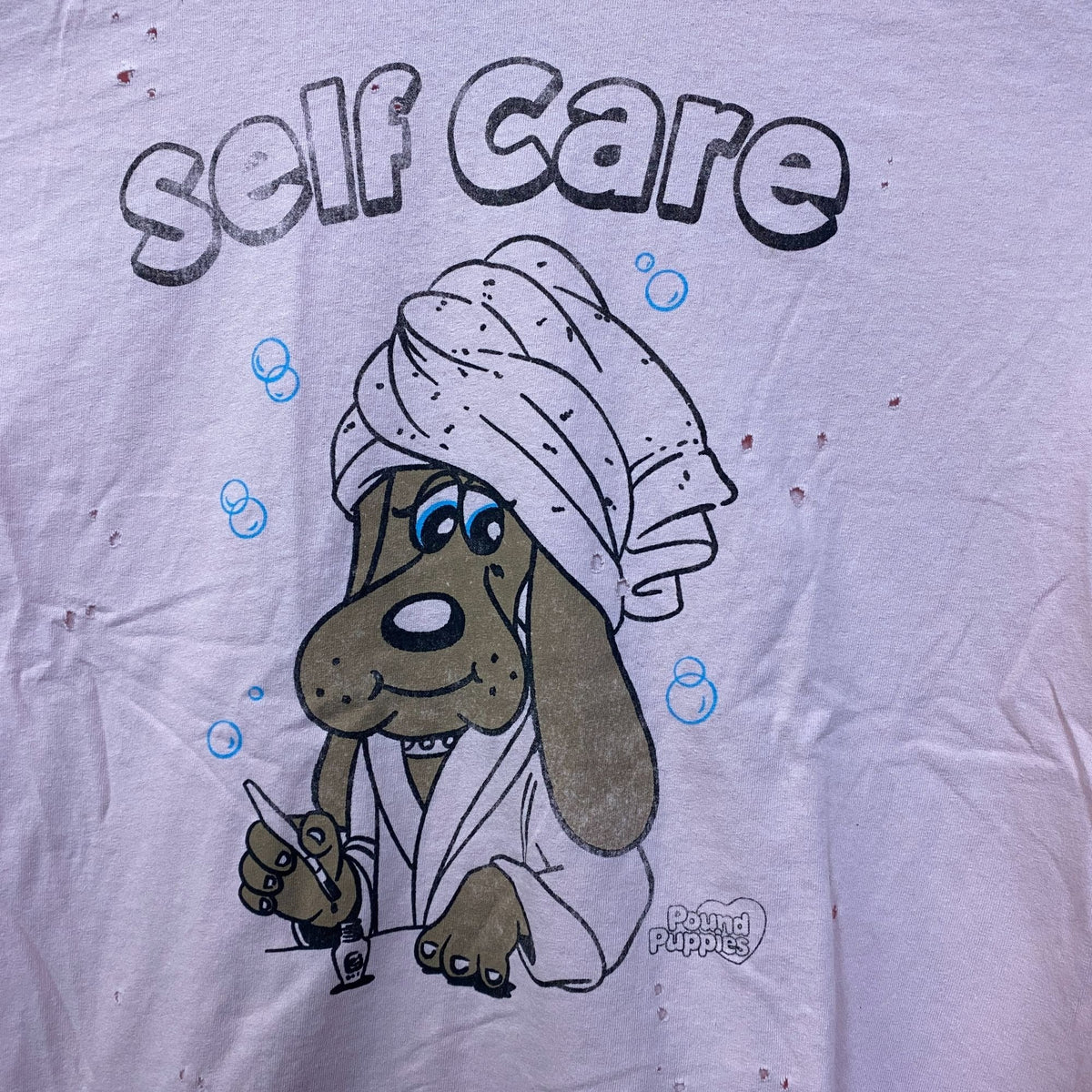 Self Care Dog Spa Distressed Pound Puppies TV Series Tee M/L product image 2