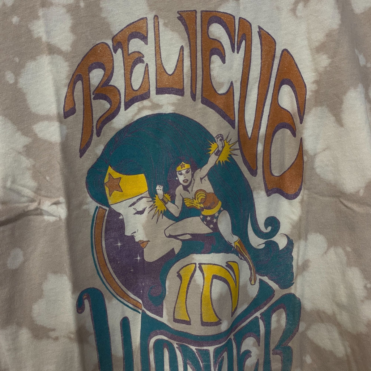 Junk Food Clothing Wonder Woman Believe in Tie-Dye T-Shirt product image 2