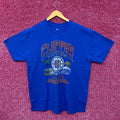 Clipper Nation LA Basketball NBA Team Beach Tailgate Tee L product image 1