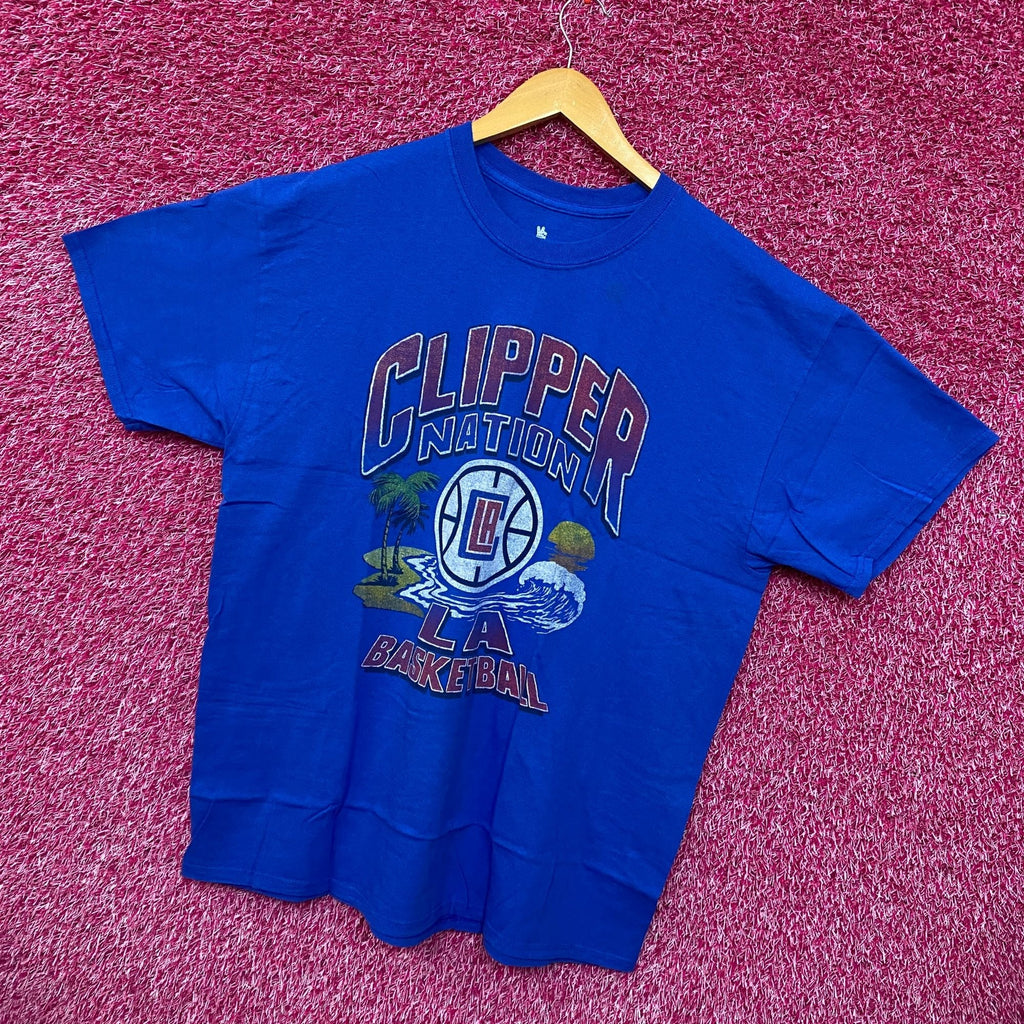 Clipper Nation LA Basketball NBA Team Beach Tailgate Tee L product image 3