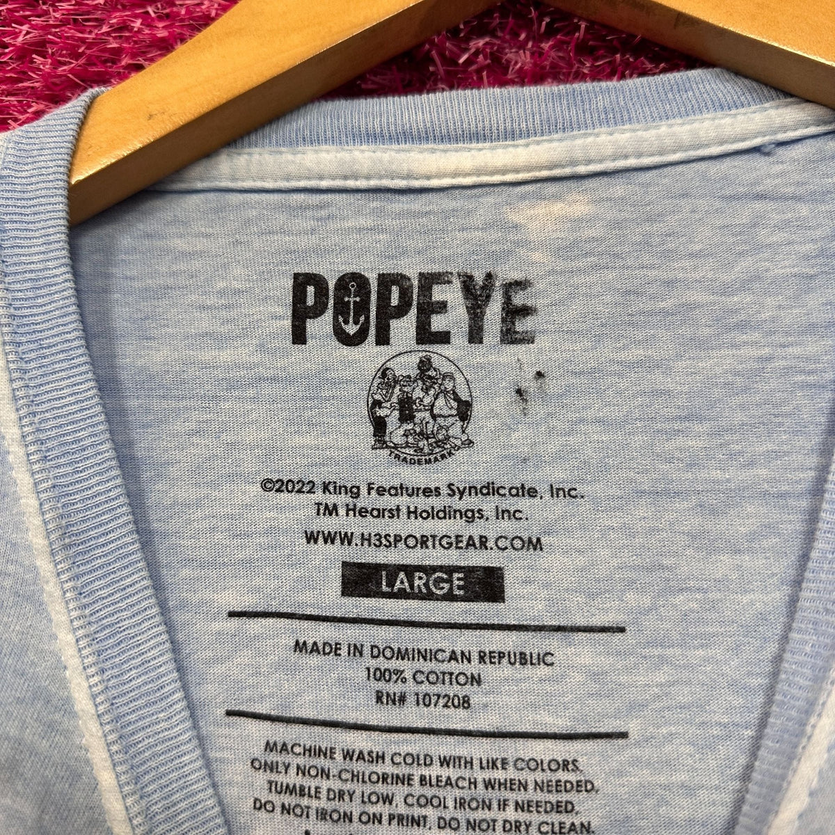 Popeye Lil Snack Urban Streetwear Duo Animated Series Tee L product image 4