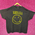 Nirvana Nevermind Smiley Distressed Grunge Rock Band Tee O/S product image 1