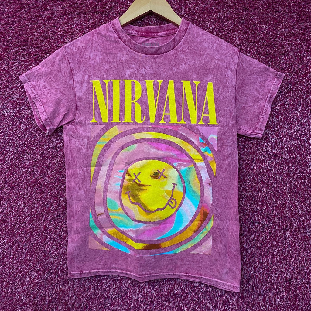 Nirvana Dead Smiley Grunge Band Graphic T-Shirt Small product image 5