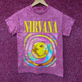 Nirvana Dead Smiley Grunge Band Graphic T-Shirt Small product image 1