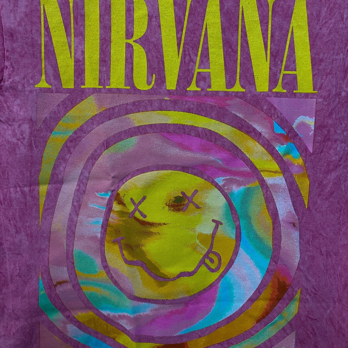 Nirvana Dead Smiley Grunge Band Graphic T-Shirt Small product image 2