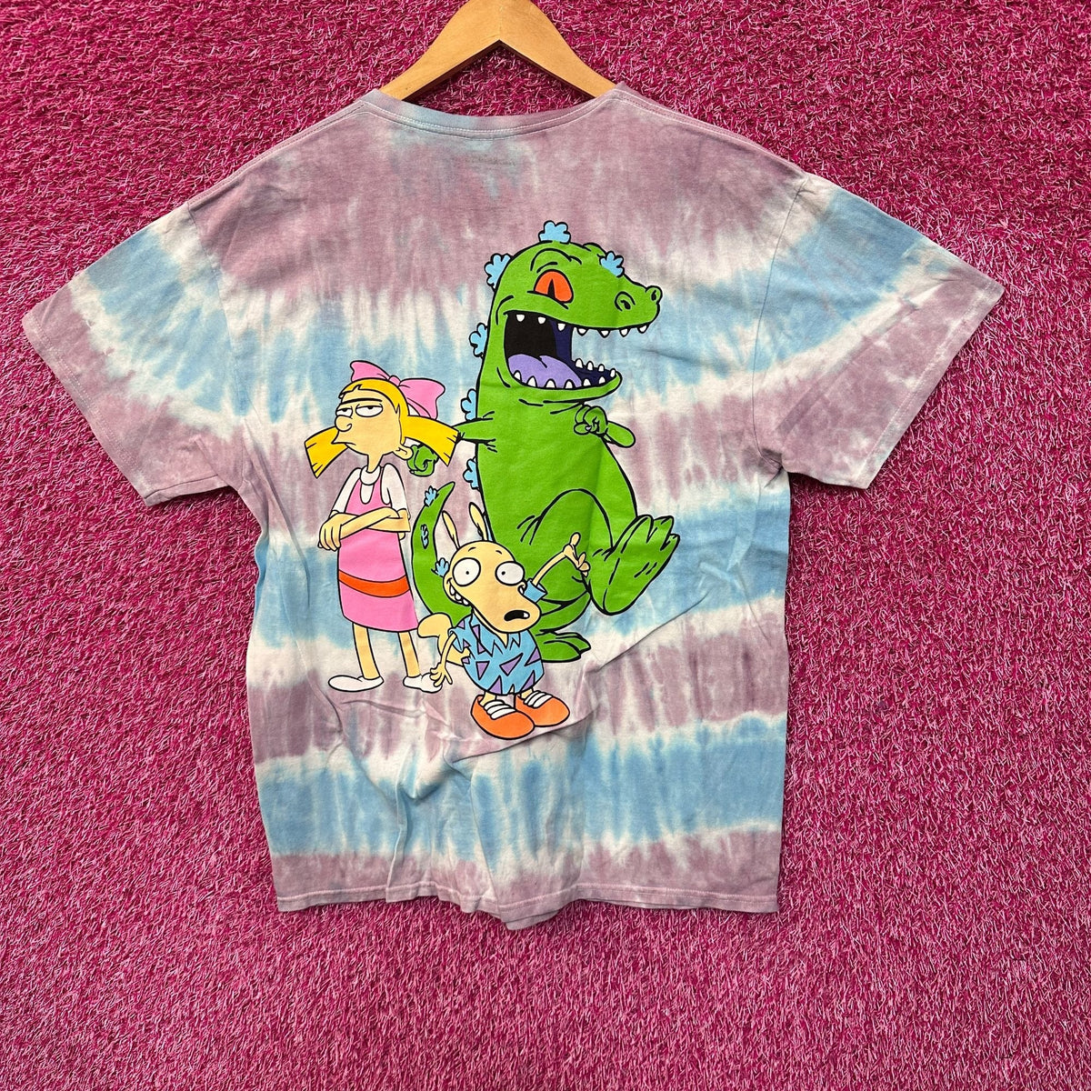 Nickelodeon Best of the 90s Helga Reptar Rocko Tie Dye L product image 1