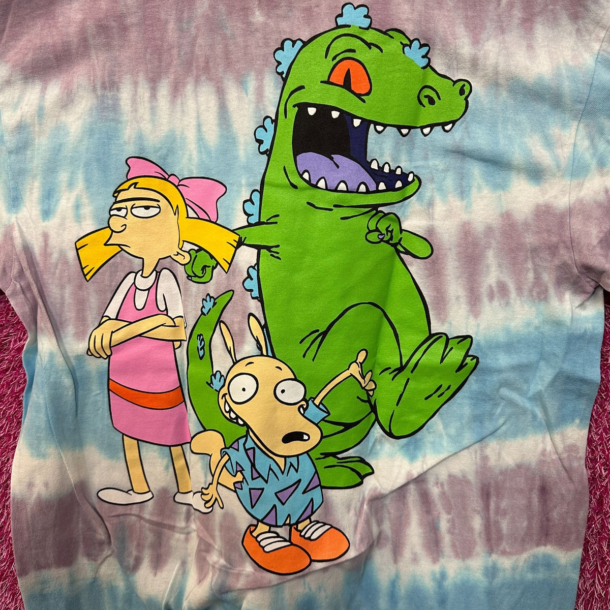 Nickelodeon Best of the 90s Helga Reptar Rocko Tie Dye L product image 2