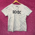 AC/DC Bedazzled Spell Out Logo Hard Rock Band Tie Dye 2XL