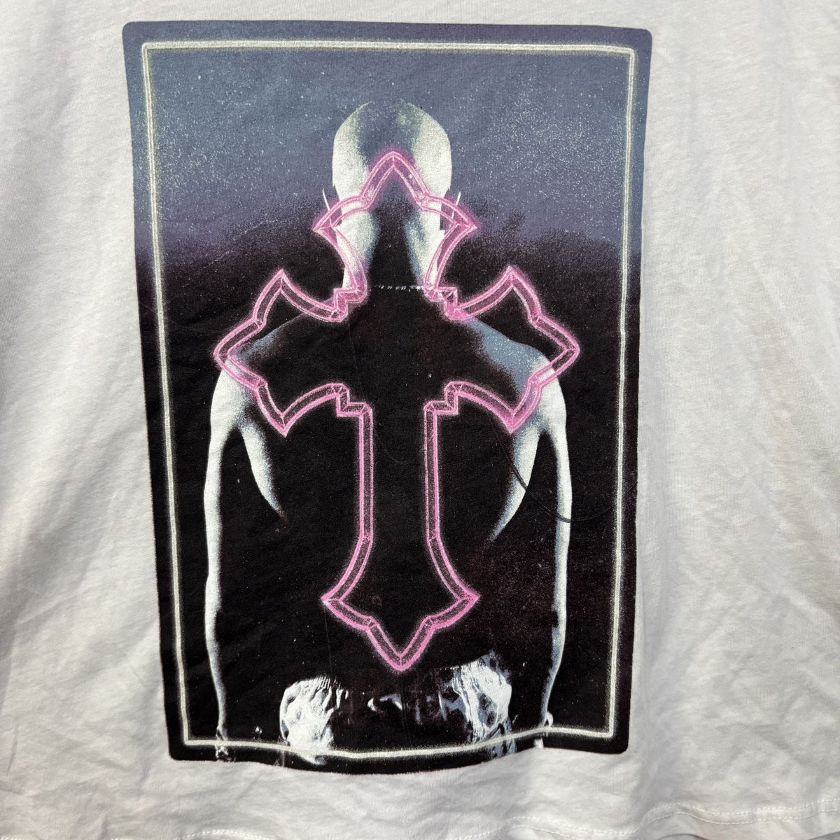2pac Only god Can Judge Me Neon Pink Cross Rap Crop-top product image 2