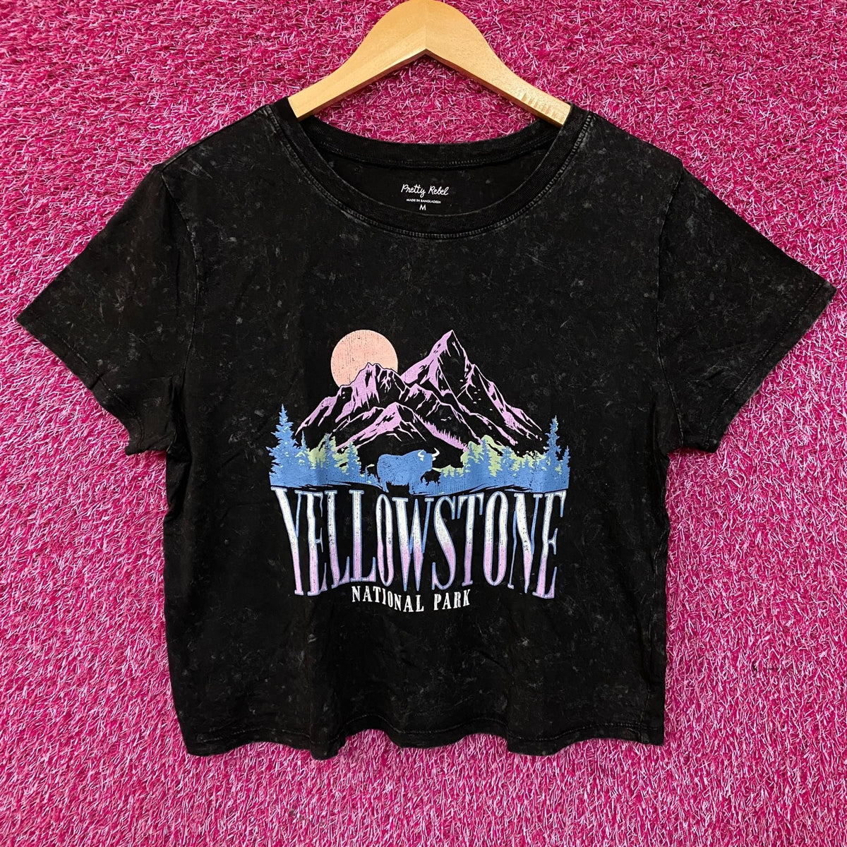 Pretty Rebel Yellowstone National Park Crop Graphic Tee product image 1