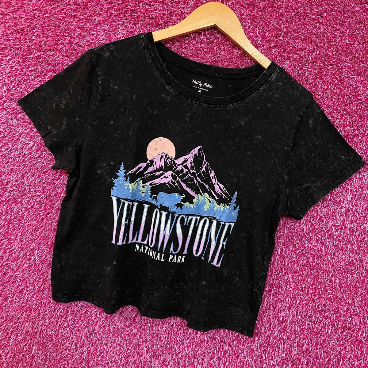 Pretty Rebel Yellowstone National Park Crop Graphic Tee product image 3