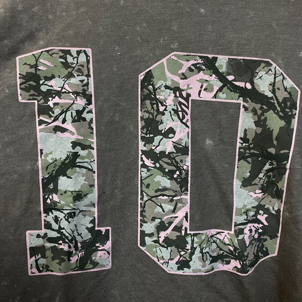 Rebellious One Grey Pink Camo Varsity Number 10 Mineral product image 2