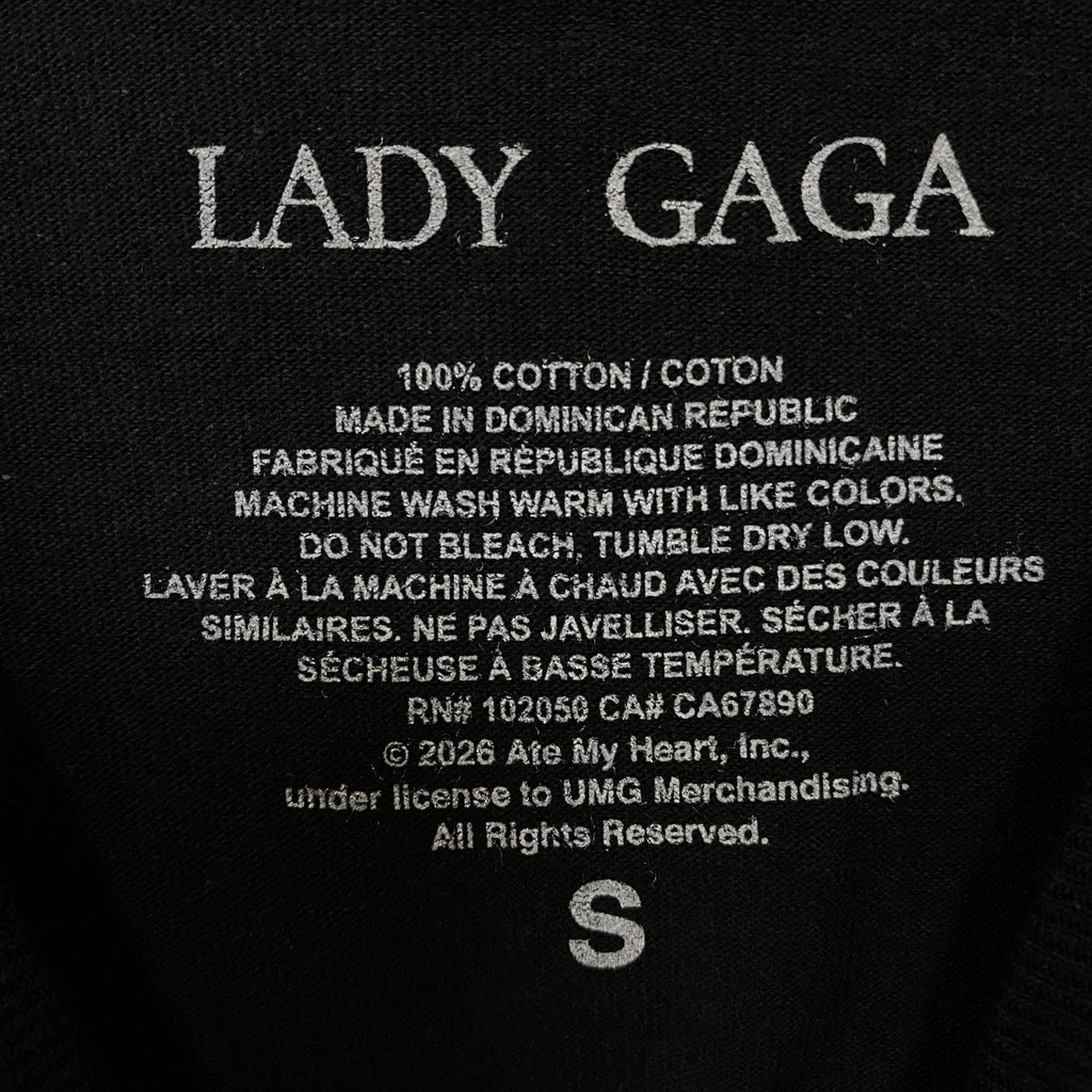 Lady Gaga Black & White Portrait Graphic T-Shirt Small product image 4