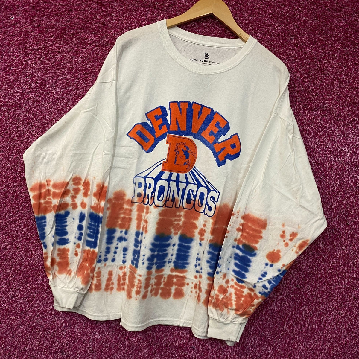NFL AFC West Denver Broncos Tie-Dye long Sleeve Shirt 2XL product image 3