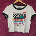 Junk Food Women's Formula 1 Finish Line Crop T-shirt Large product image 1