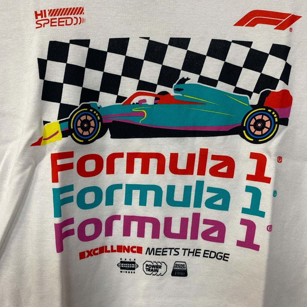 Junk Food Women's Formula 1 Finish Line Crop T-shirt Large product image 2