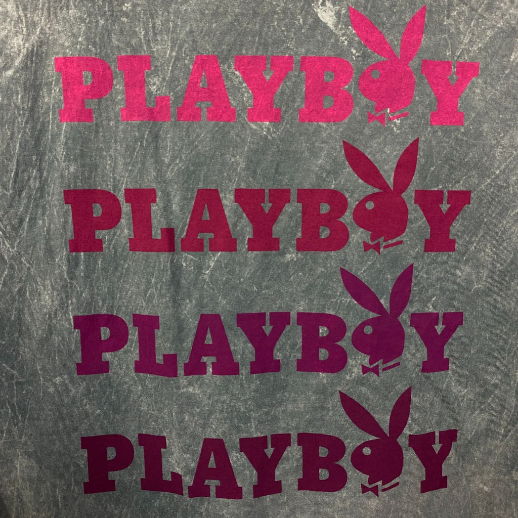 Playboy Stacked Logo Acid Wash Graphic T-Shirt XL product image 2