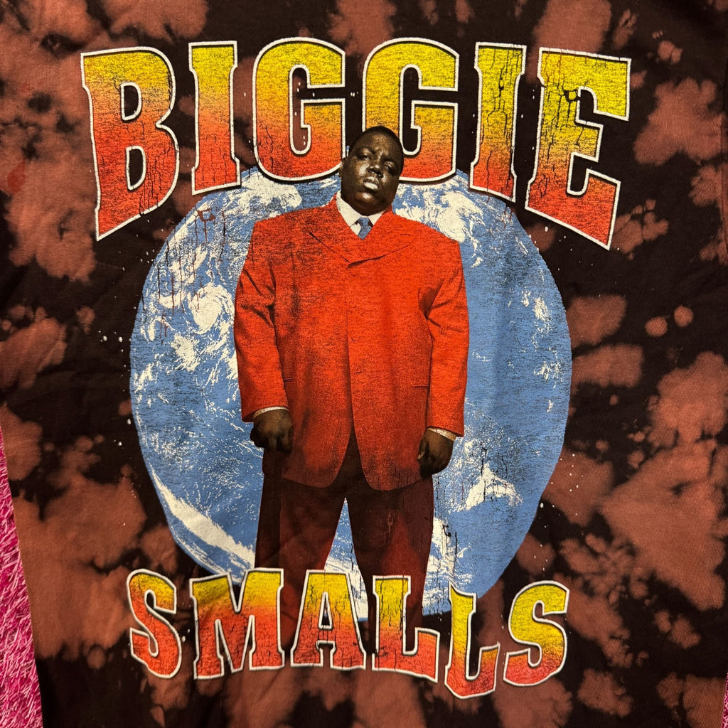 Biggie Smalls Kingpin of Planet Earth Hip Hop Bleach Dye M product image 2