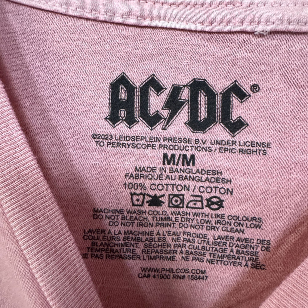 AC/DC Who Made Album Art Bedazzled Hard Rock Band Tee M product image 4