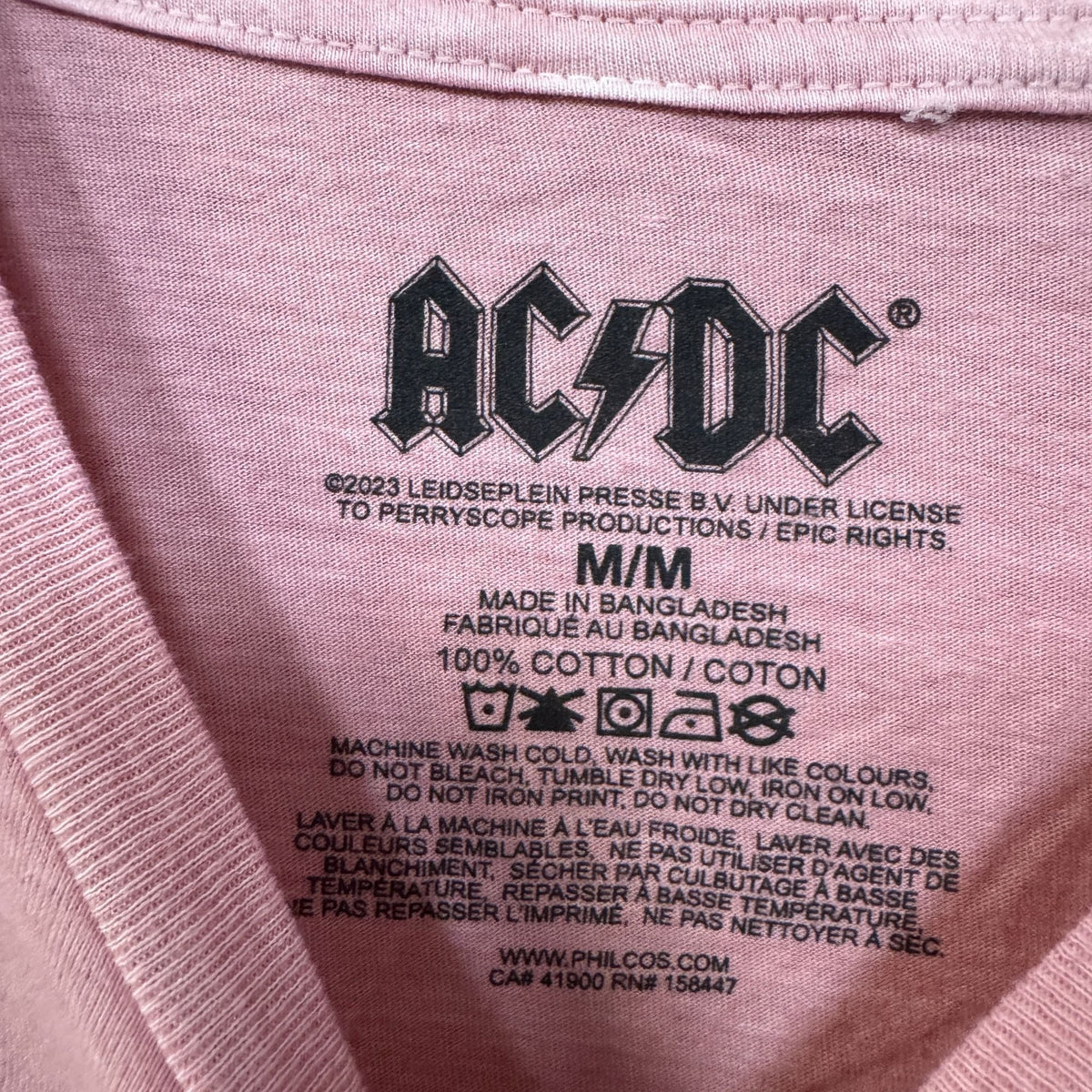 AC/DC Who Made Album Art Bedazzled Hard Rock Band Tee M product image 4