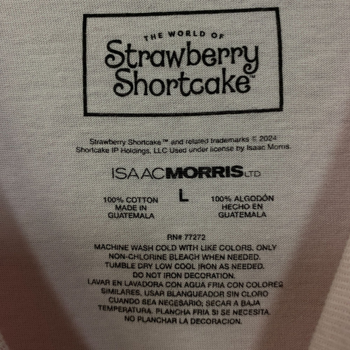 Strawberry Shortcake Heart Cake Glitter Women's Baby Tee product image 4