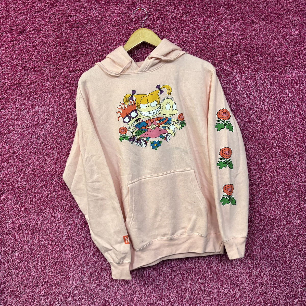 Rugrats Neff Pink Hoodie Pullover Medium product image 3