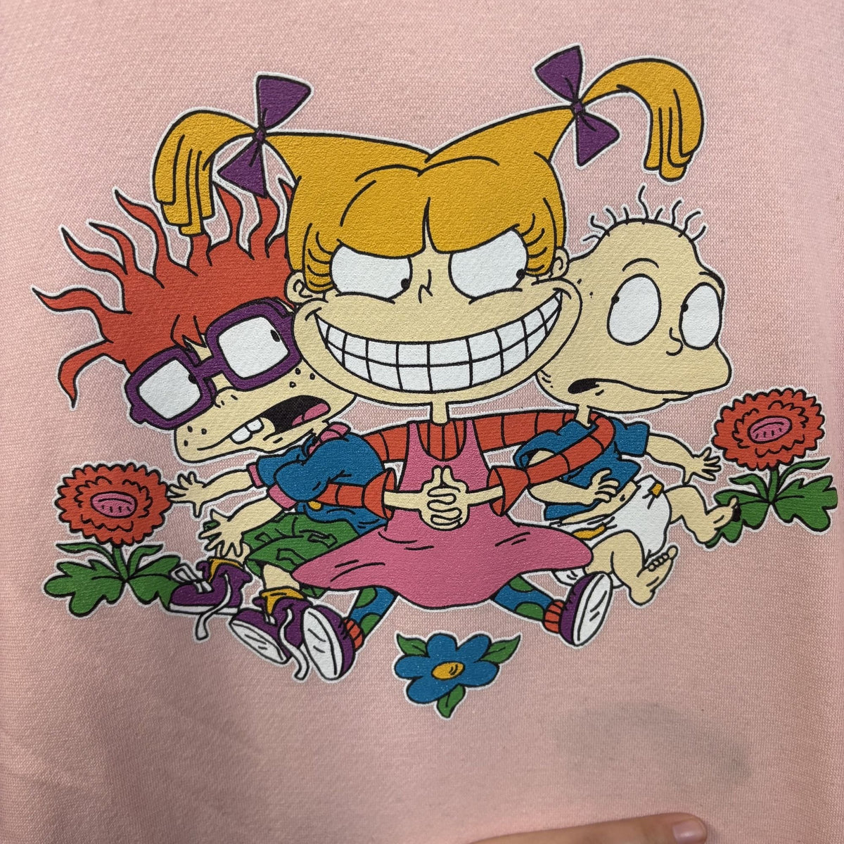 Rugrats Neff Pink Hoodie Pullover Medium product image 2