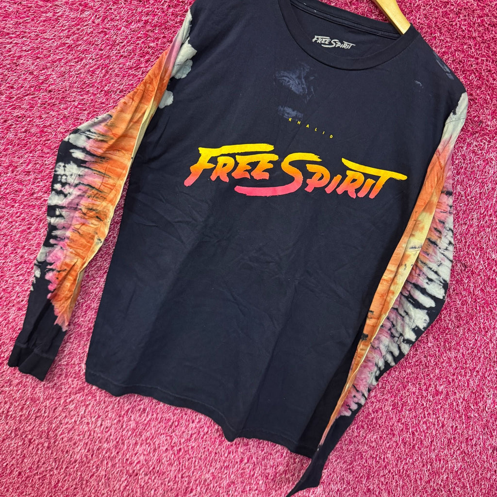 Khalid Free Spirit Spell Out Tour Wing Dyed Long Sleeve M product image 3